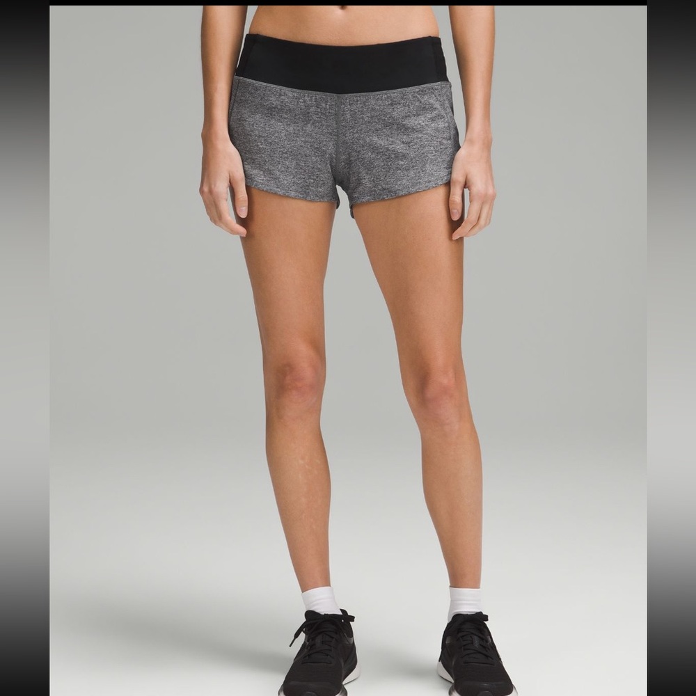 Lululemon speed up shorts size 4 grey